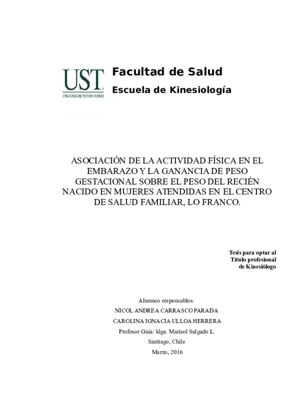 tesis sobre diabetes gestacional en