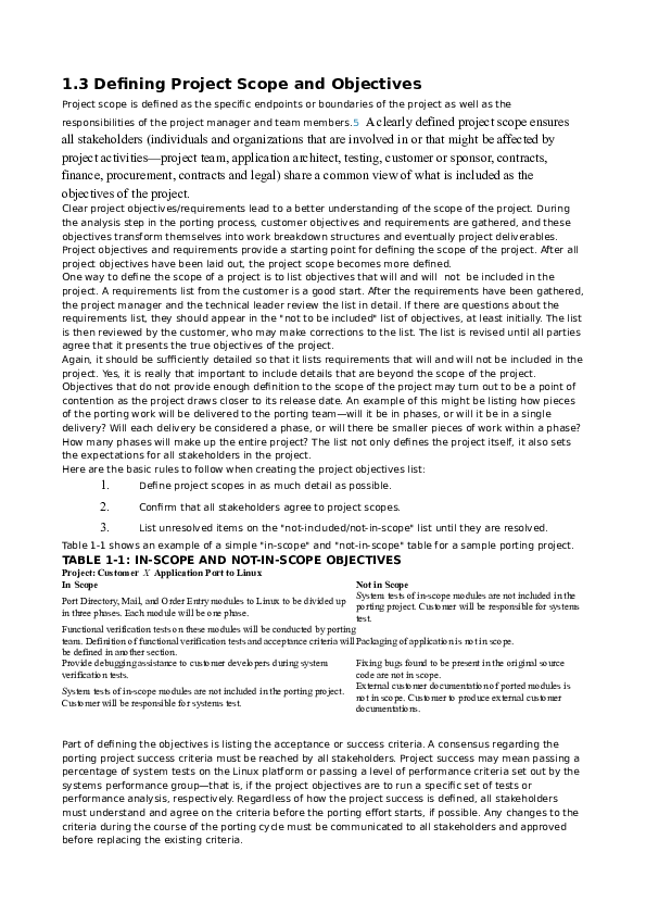 3 Defining Project Scope and Objectives