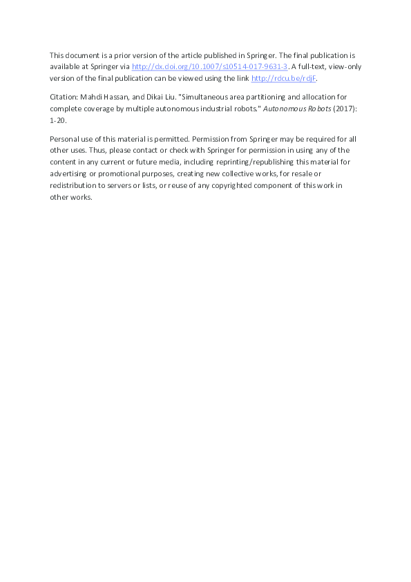 springer autonomous robots