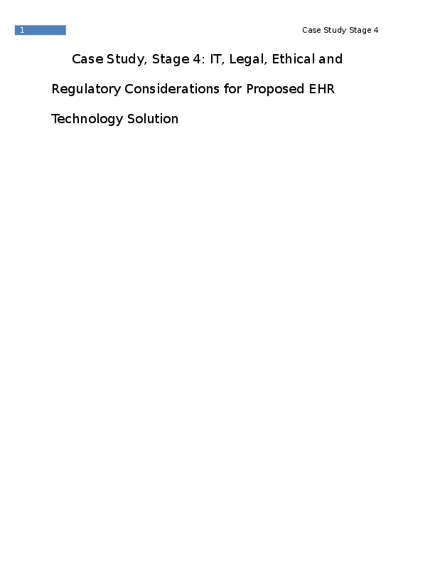 Case study stage 3 it considerations for proposed technology solution picture