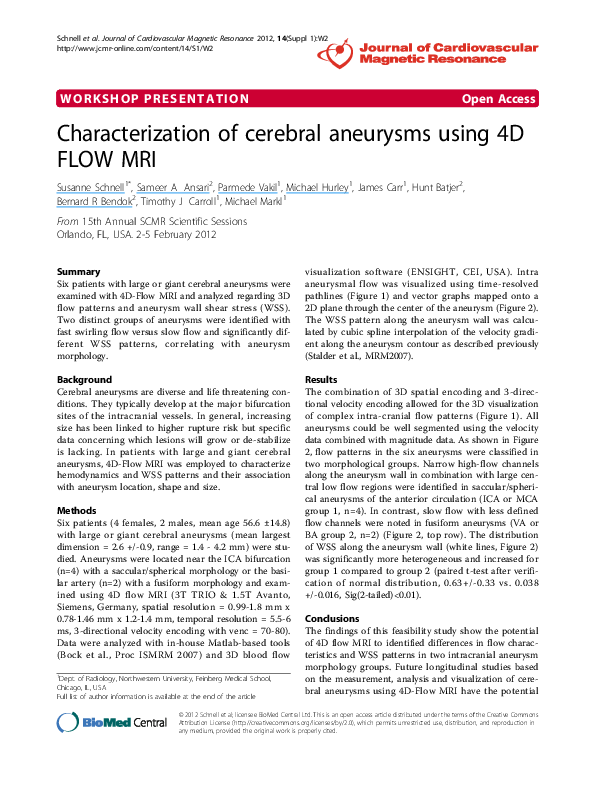 Cerebral aneurysm essay 07 picture