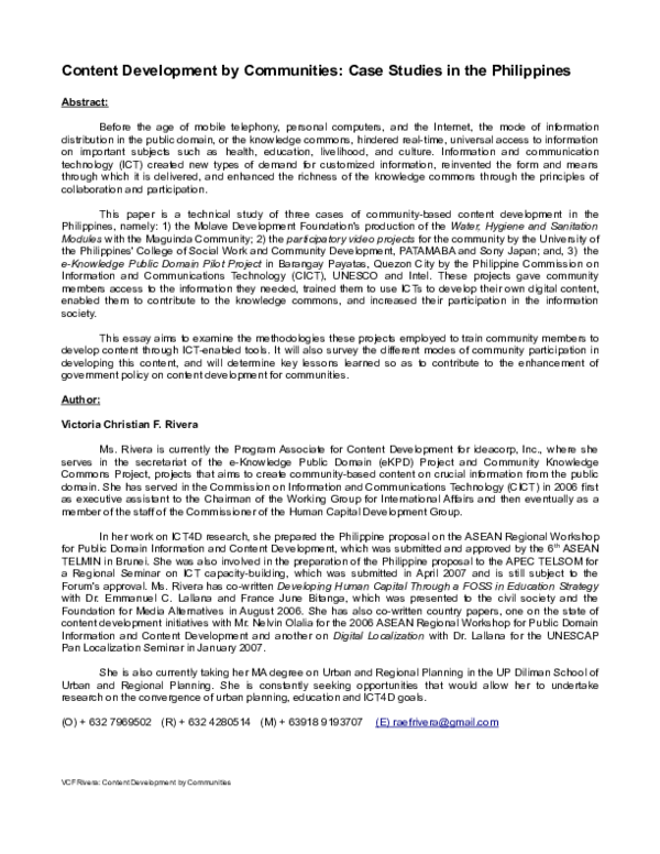 case study topics in the philippines