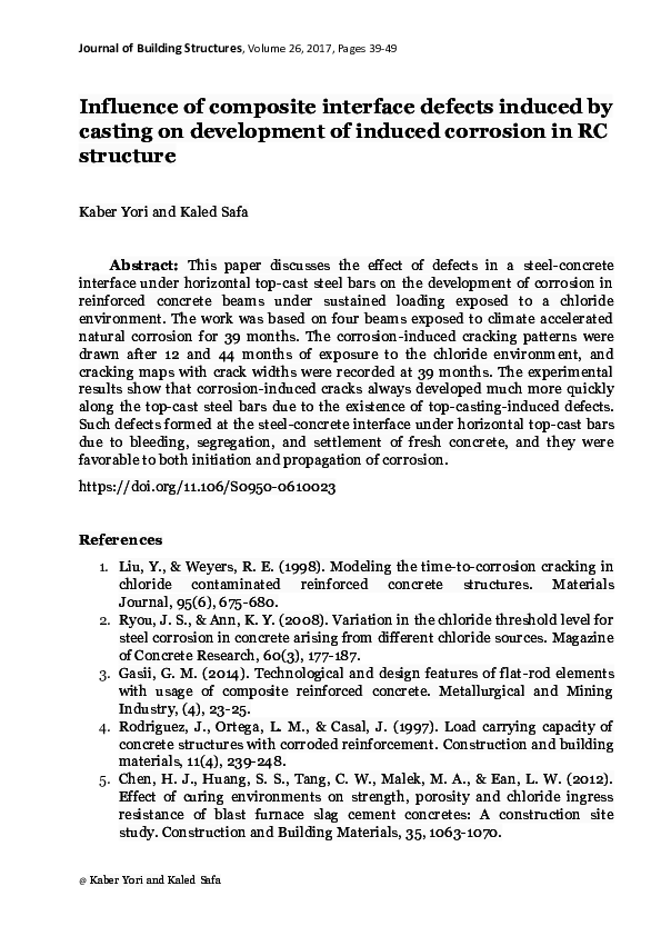 (PDF) Influence of composite interface defects induced by casting on