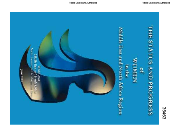 (PDF) The status and progress of women in the Middle East and North Africa