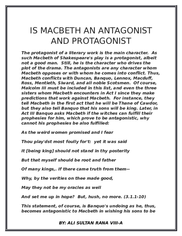 Examples of antagonist image