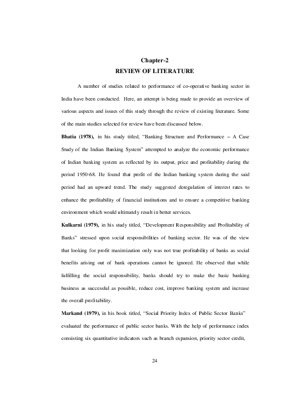 Literature review format image