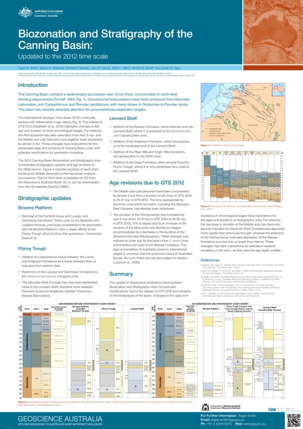 (PDF) Biozonation and stratigraphy of the Canning Basin: updated to the ...
