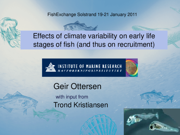 (PDF) Effects of climate variability on early life stages of fish (and ...