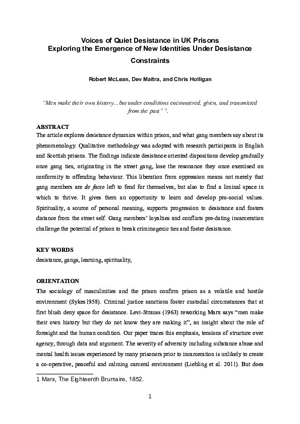 Desistance from crime image