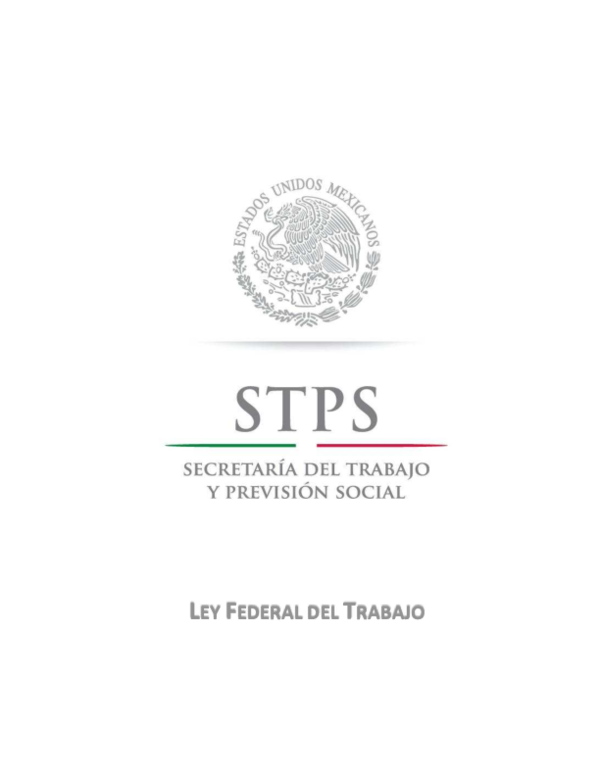 (PDF) LEY FEDERAL DEL TRABAJO Yael Reyes Yael Academia.edu