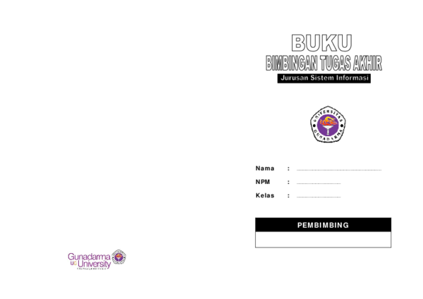 Buku Bimbingan Skripsi Gunadarma Pejuang Skripsi