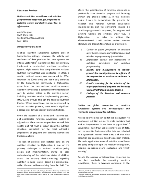 afghanistan literature review review