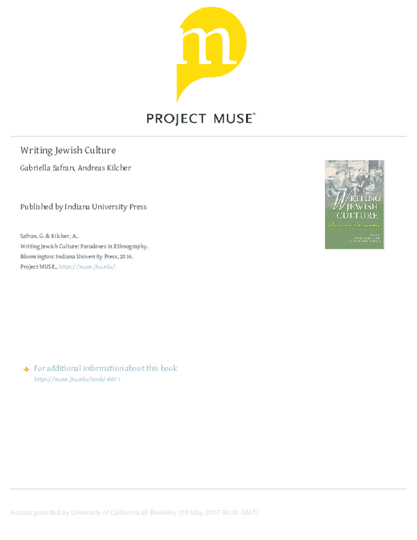 (PDF) Imagining the Wandering Jew in Modernity Exegesis and Ethnography in Leon Feuchtwanger’s
