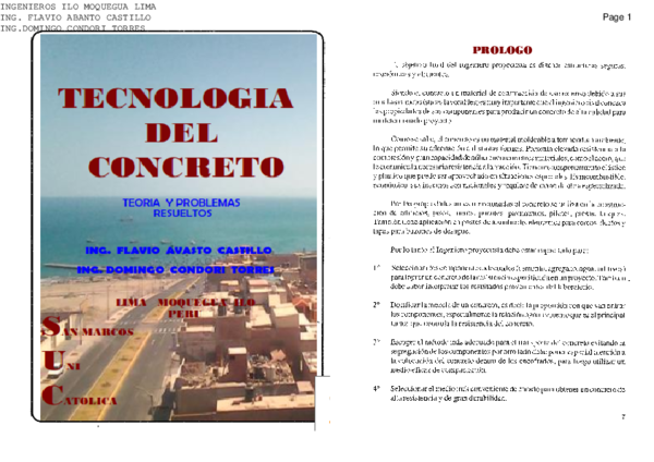 (PDF) TECNOLOGIA DE CONCRETO ILO