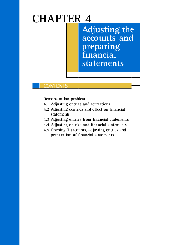 Pdf Chapter 4 Adjusting The Accounts And Preparing Financial Statements Fhalonne Kanyemb Academia Edu