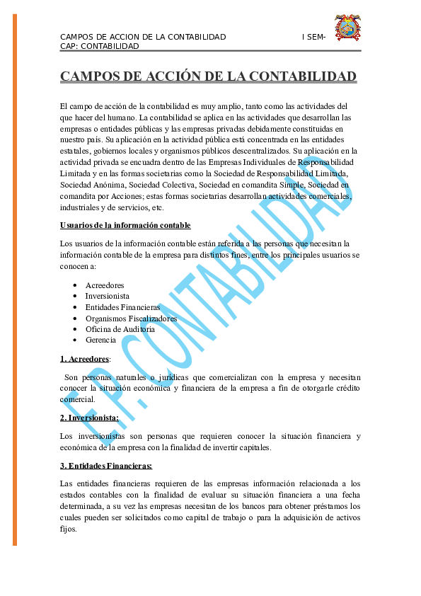 (DOC) CAMPOS DE ACCIÓN DE LA CONTABILIDAD Albe Yanqui