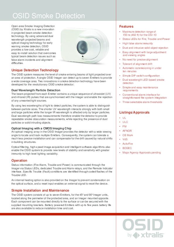 Xtralis Osid Beam Detector Installation The Best Picture Of Beam