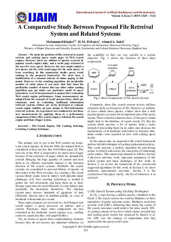 (PDF) A Comparative Study Between Proposed File Retreival System and ...