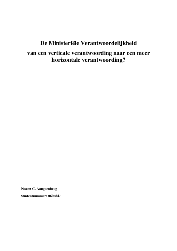Essay ministeriele verantwoordelijkheid 07 picture