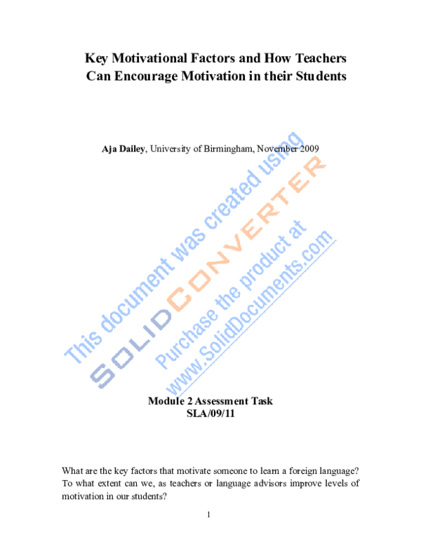 Types of motivation picture