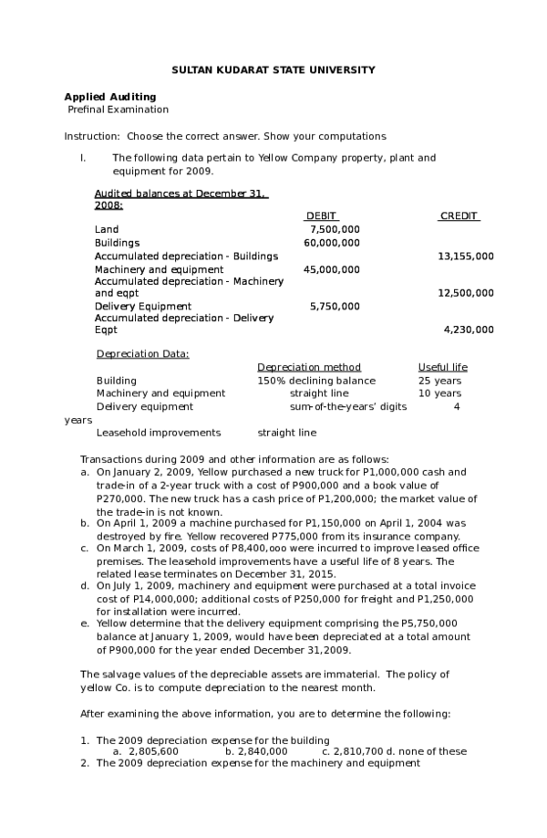 (DOC) Applied auditing