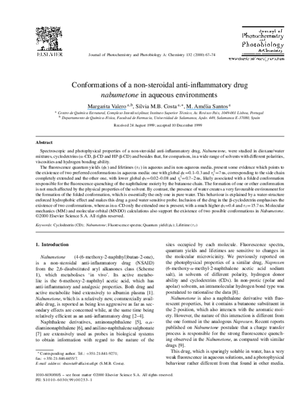 (PDF) Conformations of a nonsteroidal antiinflammatory drug