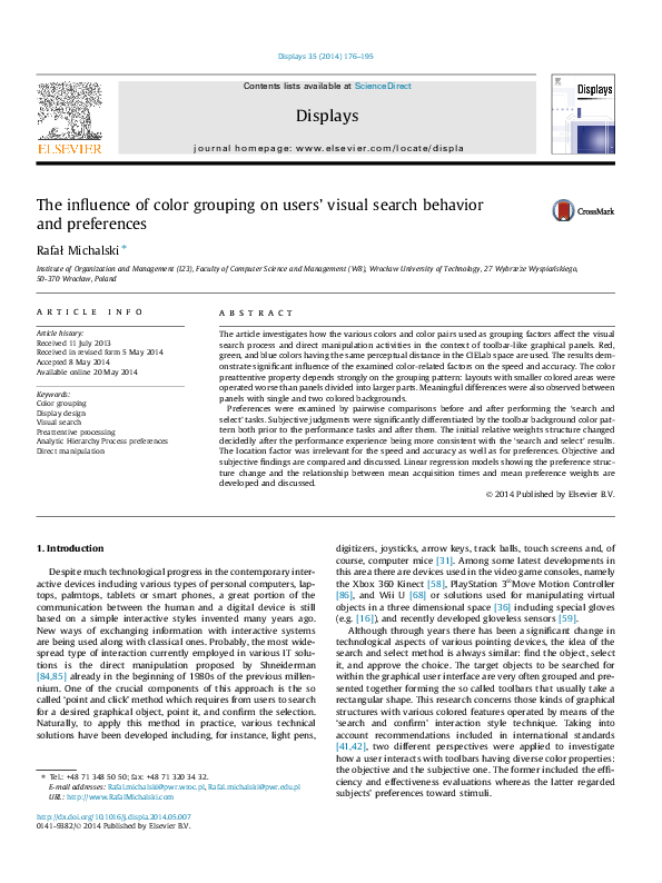 (PDF) The influence of color grouping on users’ visual search behavior ...