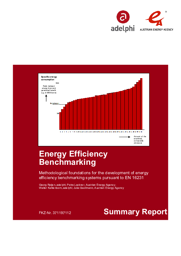 Pdf Energy Efficiency Benchmarking Summary Report Methodological