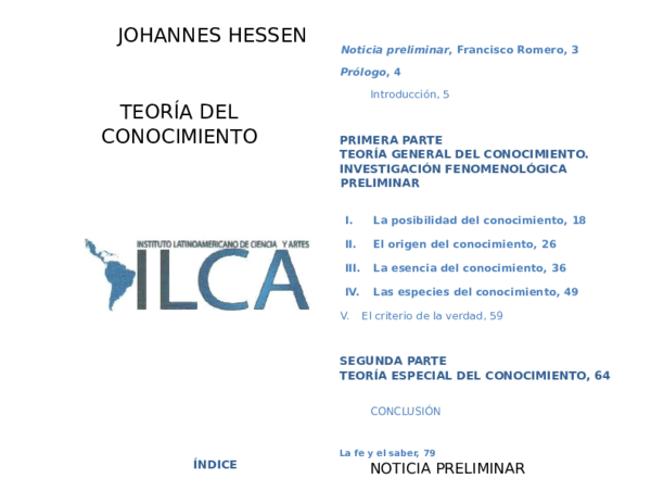 Conclusion De La Teoria Del Conocimiento De Hessen www.academia.edu