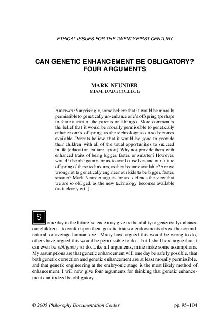 Genetic enhancement ethics picture