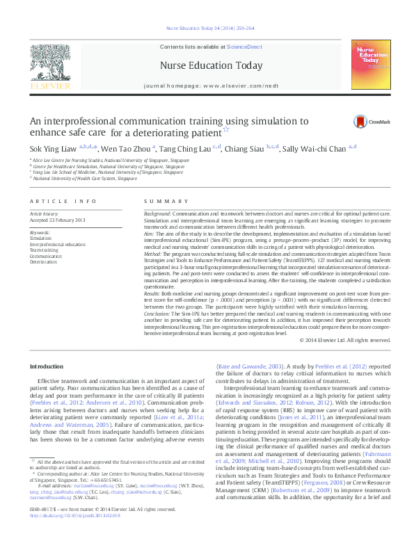 Nursing management of deteriorating patient image