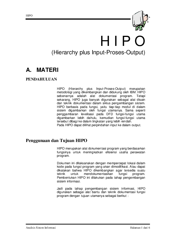 (PDF) H I P O (Hierarchy plus Input-Proses-Output