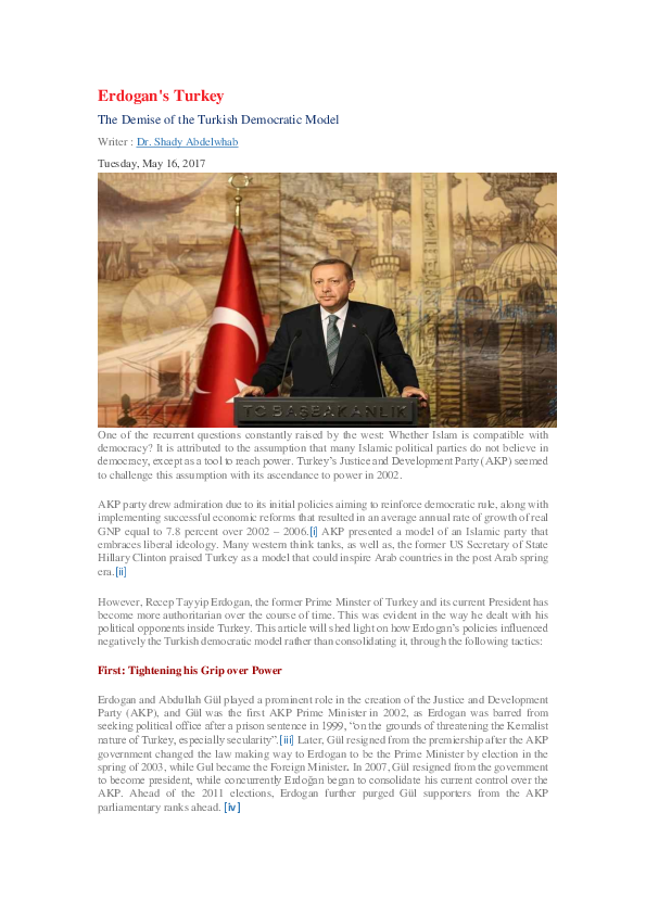 (PDF) Erdogan's Turkey