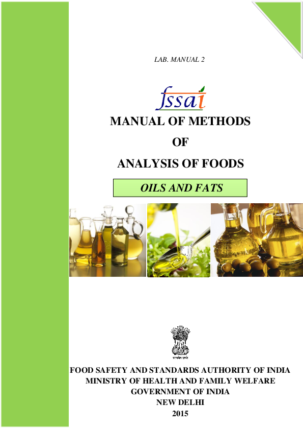 (PDF) MANUAL OF METHODS OF ANALYSIS OF FOODS FOOD SAFETY AND STANDARDS ...