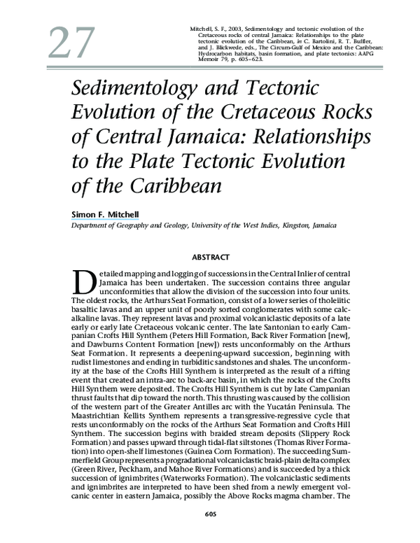 (PDF) Sedimentology and tectonic evolution of the Cretaceous rocks of ...