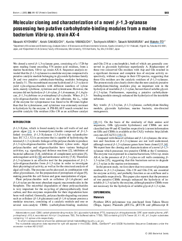 (PDF) Molecular Cloning and Characterization of a Novel Mouse ...