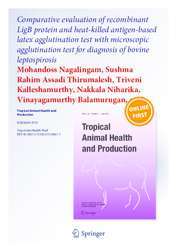 (PDF) Comparative evaluation of LigB protein and heat
