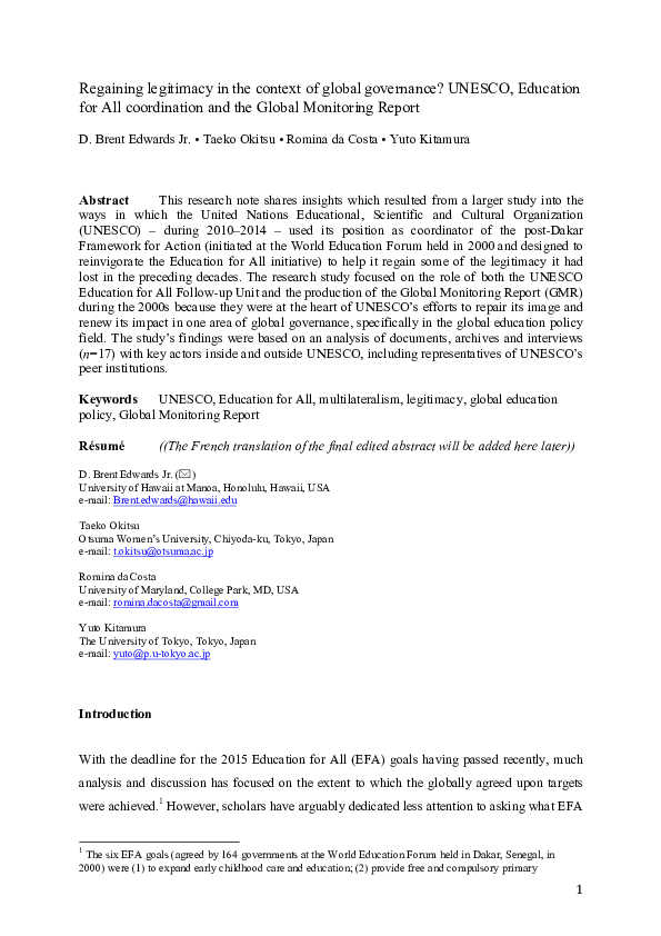 Global Governance Mechainisms Research Papers Academia Edu