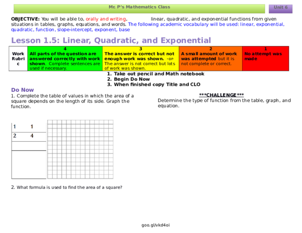 Doc Alg 1 Lesson 15 Unit Byron Pullutasig Academiaedu