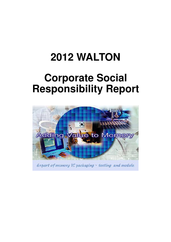 (PDF) 2012 WALTON Corporate Social Responsibility Report Abdul Goffar