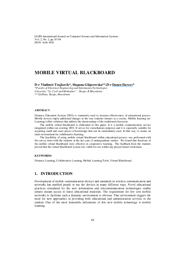 PDF blackboard distance learning PDF Télécharger Download