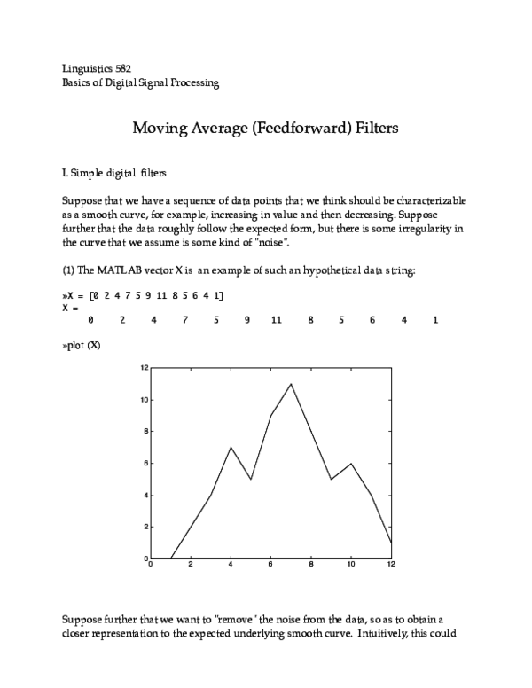 (PDF) Moving average filter