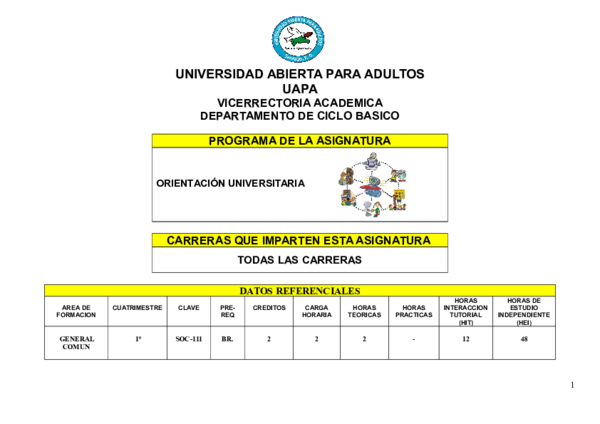 Departamento de admisiones uapa