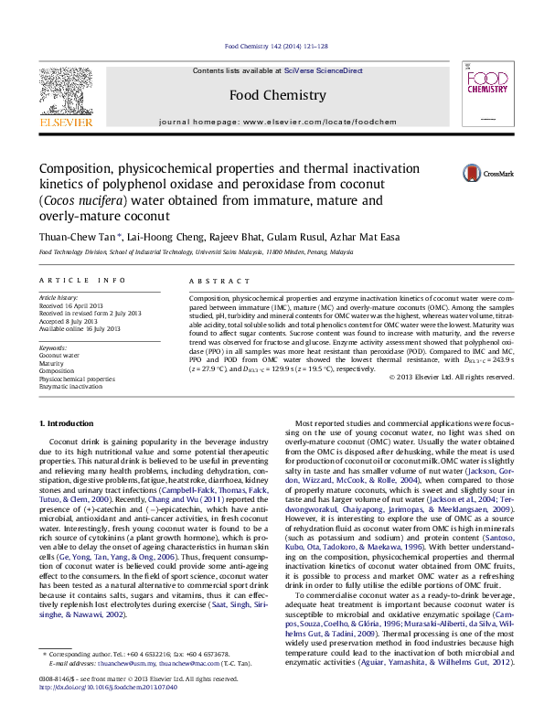 (PDF) Composition, physicochemical properties and thermal inactivation ...
