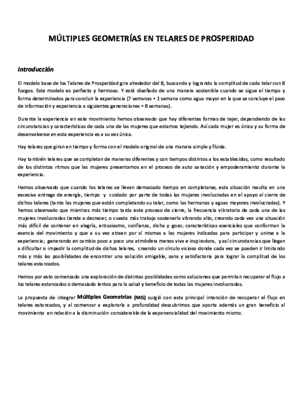 GEOMETRÍAS SAGRADAS