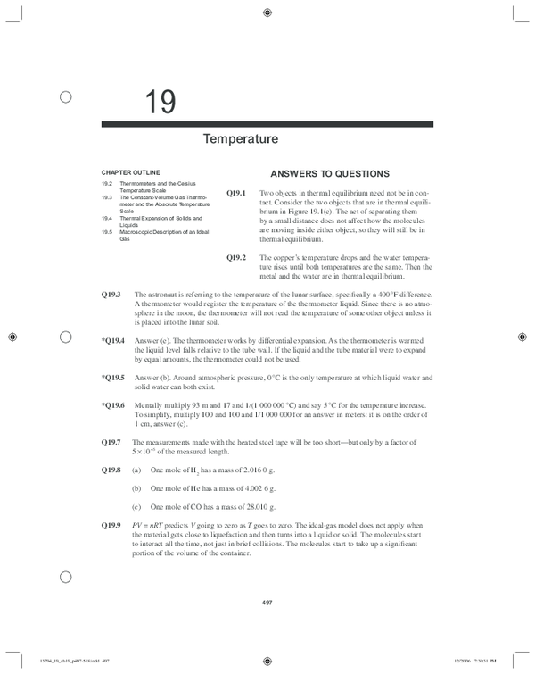 (PDF) Temperature ANSWERS TO QUESTIONS