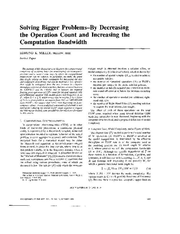 (PDF) CEM-Solving Bigger Problems-By Decreasing the Operation Count and ...