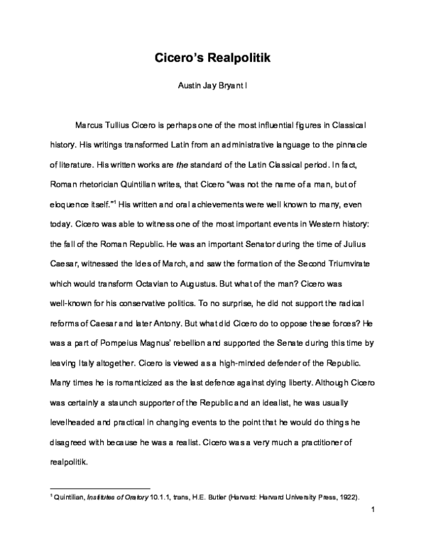 Realpolitik examples picture