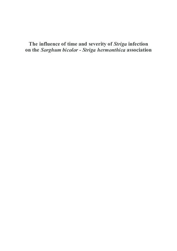 (PDF) Cultural control measures to diminish sorghum yield loss and ...