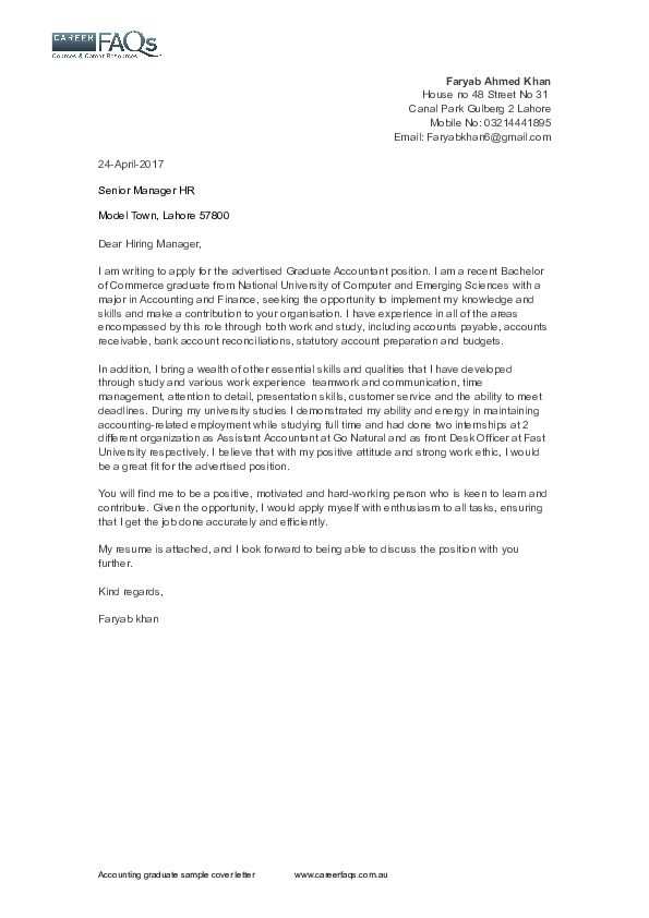 Cover Letter For Fresh Graduate from 0.academia-photos.com